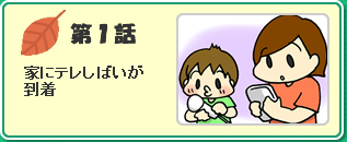 家にテレしばいが到着