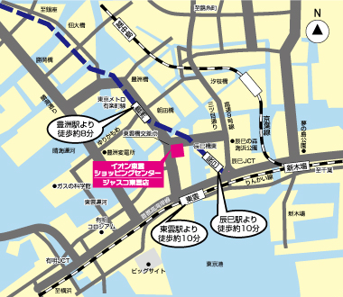 イオン東雲ショッピングセンター地図